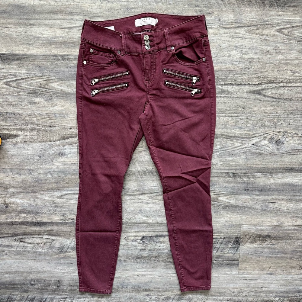 Torrid burgundy jeans